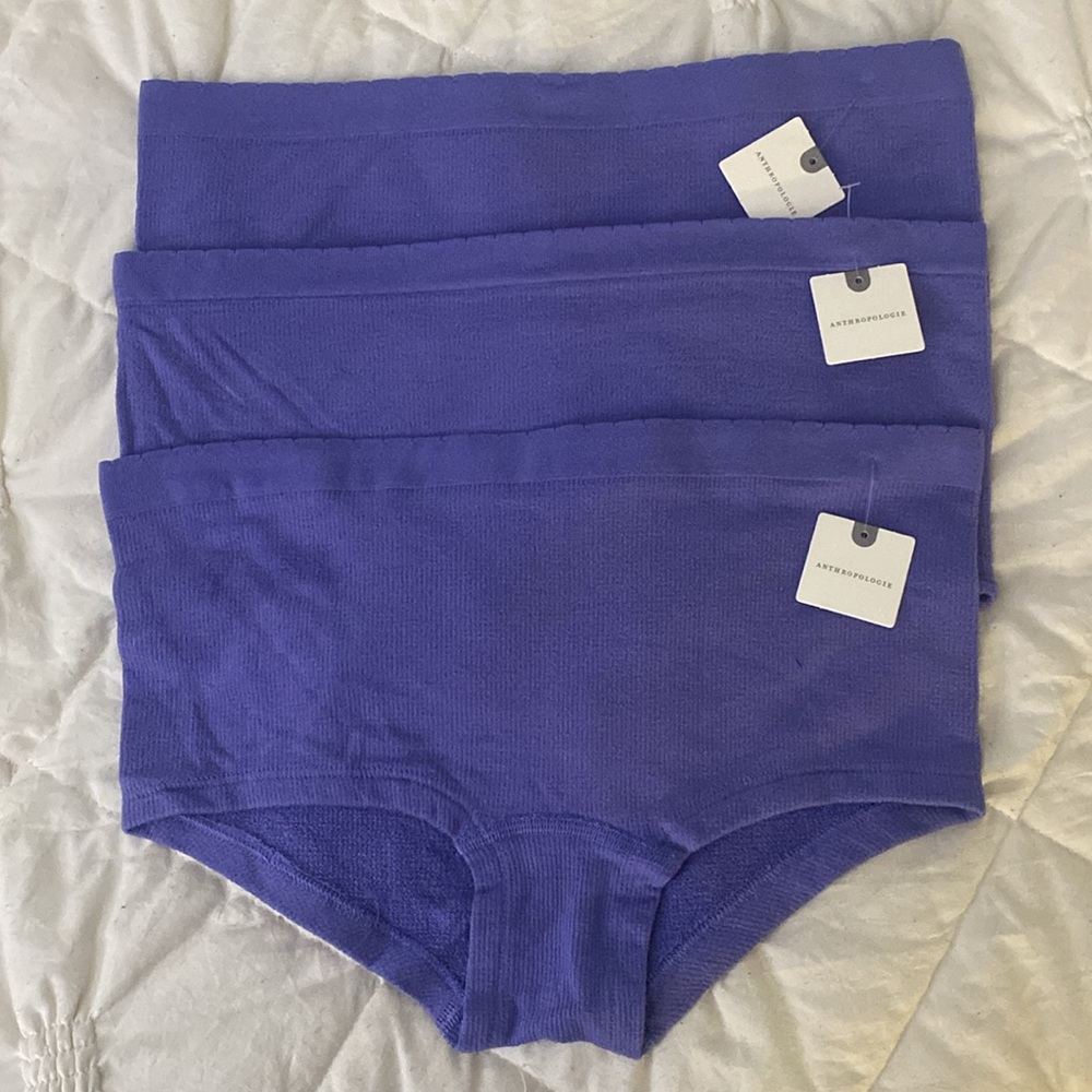 Anthropologie The Myles seamless briefs 💜 NWT set of 3